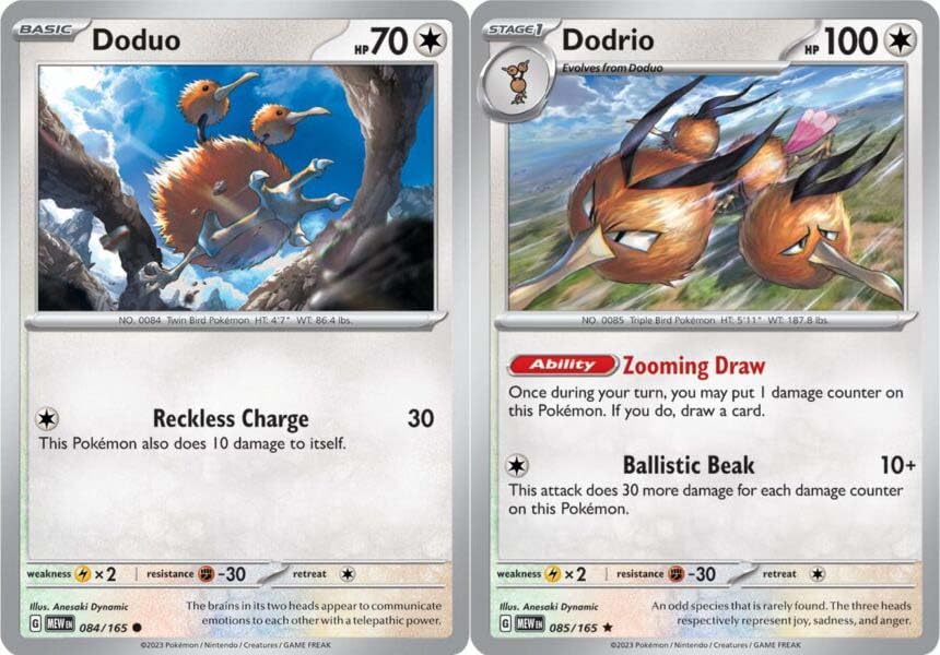 Amazon.com: Dodrio 085/165 - Pokemon 151 - Evolution Holo Rare 2